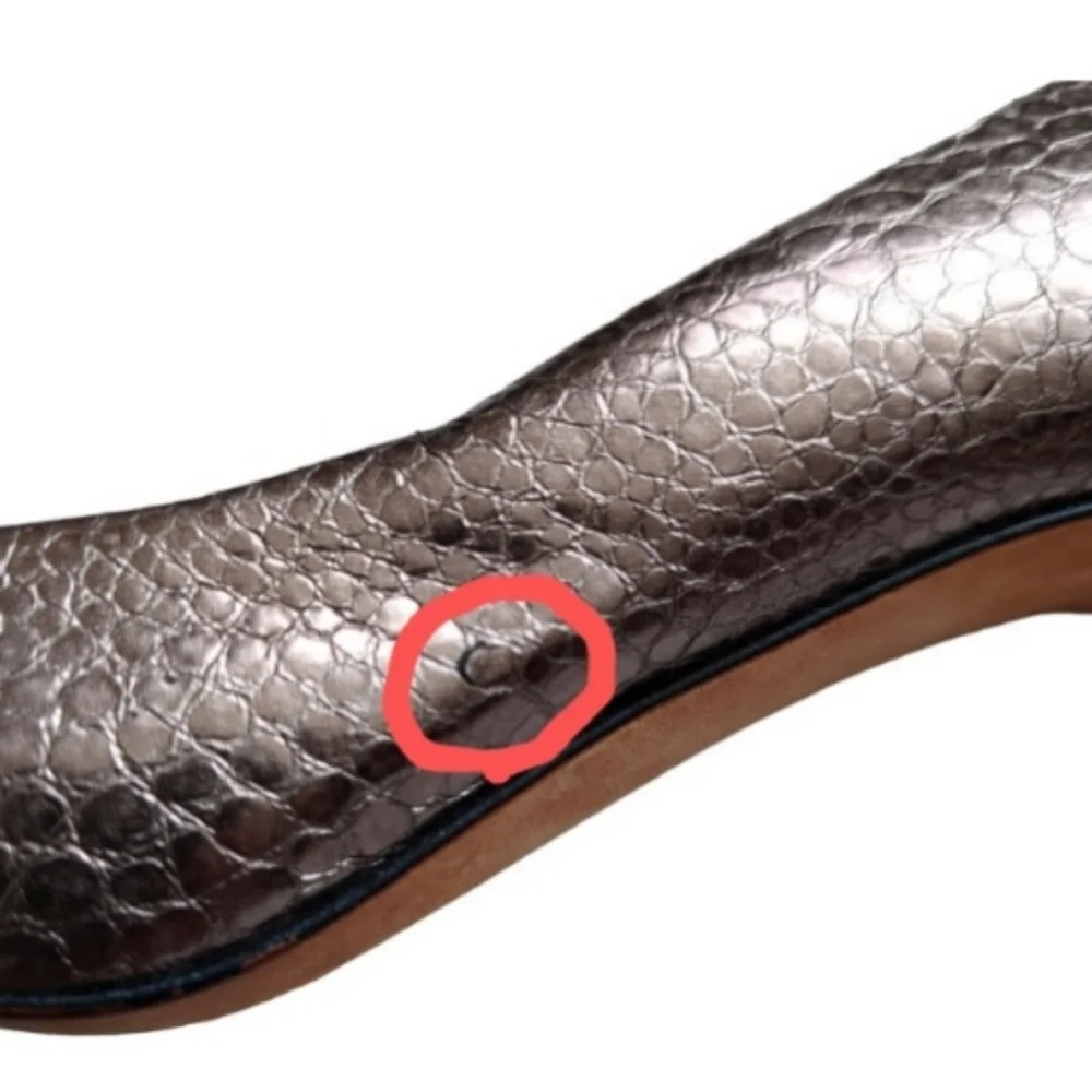 ELIE TAHARI Metallic Pumps Stilleto Heel Classic Snake Print size 37